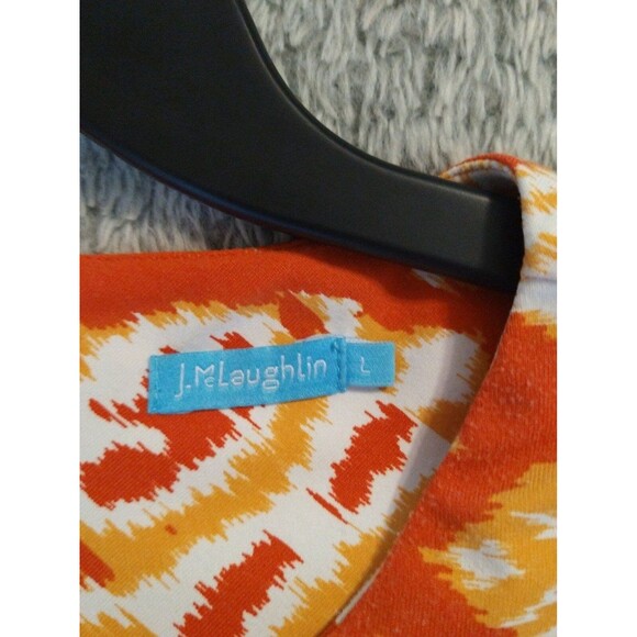 J. McLaughlin knee length dress Lrg Boho Cottage Core Beachy - Picture 8 of 9